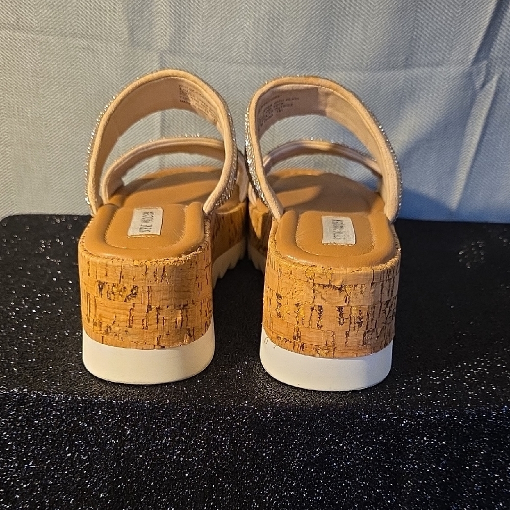 Steve Madden Brown and Silver Women's Sandals - Picture 3 of 5